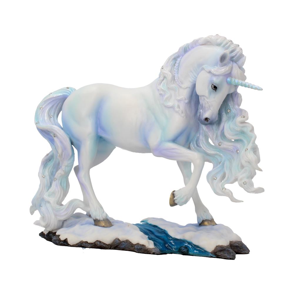 Posing over a small stream, this magical Unicorn is a perfect gift for any dreamer.