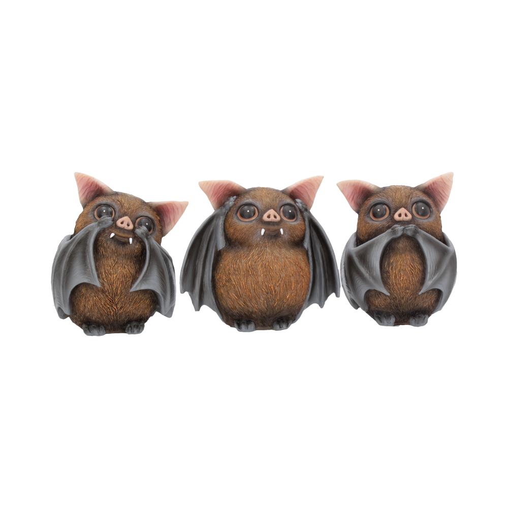 This trio of figurines portrays Confucius' see no evil, hear no evil and speak no evil analects