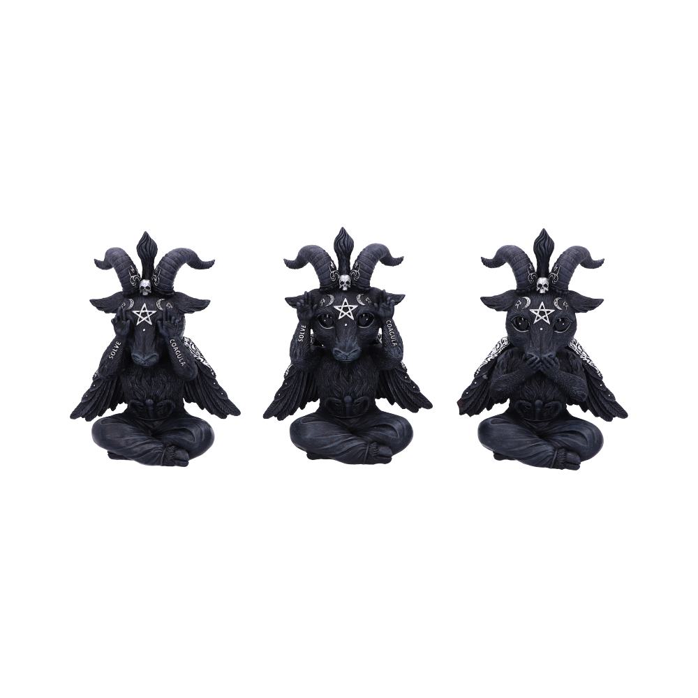This trio of figurines portrays Confucius see no evil, hear no evil and speak no evil analects.