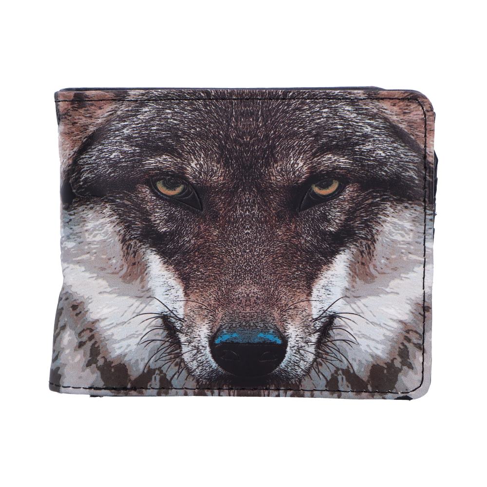 Focused on his prey, this Wolf wallet is perfect or any alpha male.