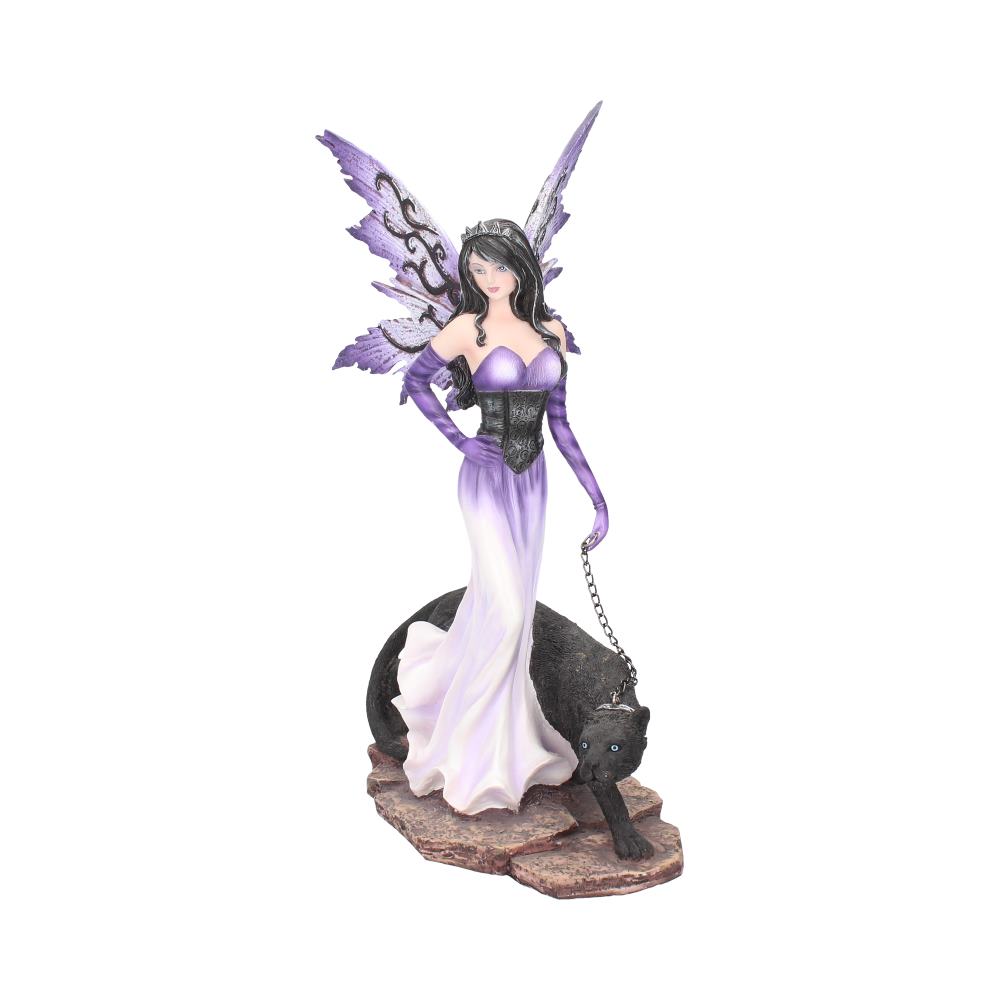 This beautiful fairy stands tall with her Panther protector by her side.