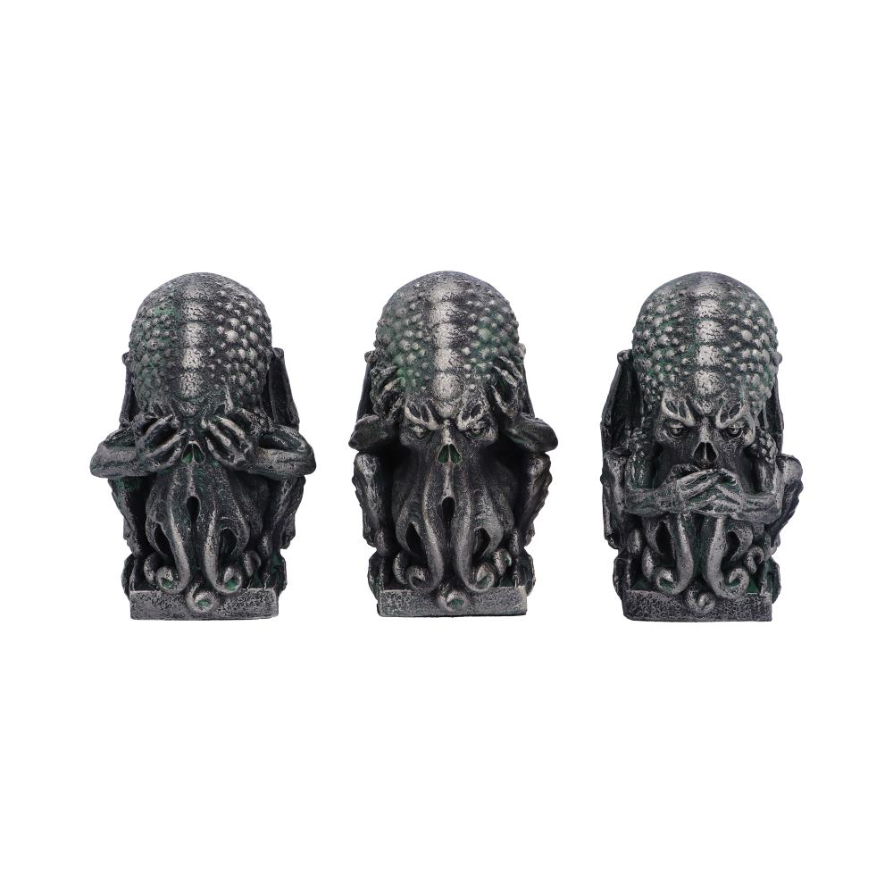 This trio of figurines portrays Confucius see no evil, hear no evil and speak no evil analects.
