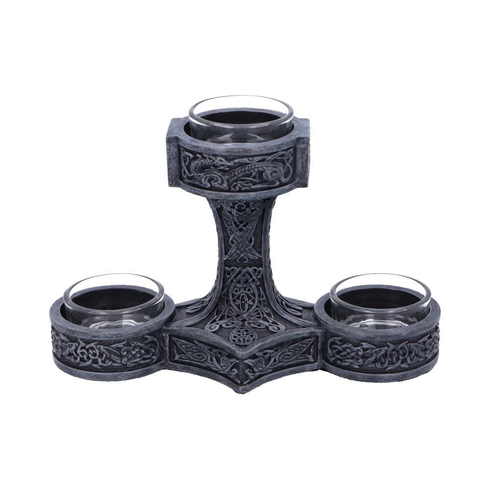 Thor's Hammer Tea Light Holder.