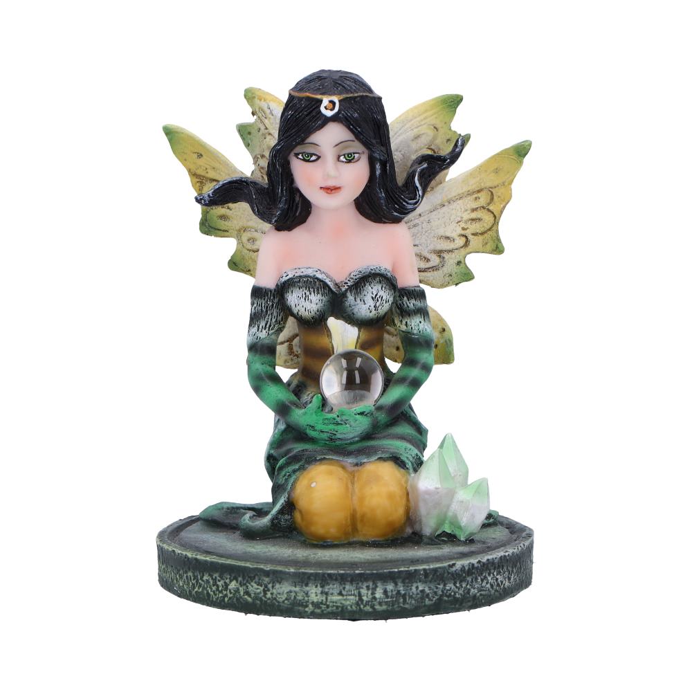 Charming fairy figurine design featuring crystals