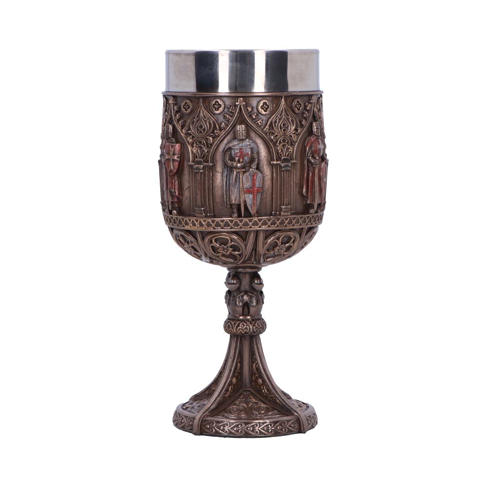 Honor the legacy of the Knights Templar with this intricately designed goblet