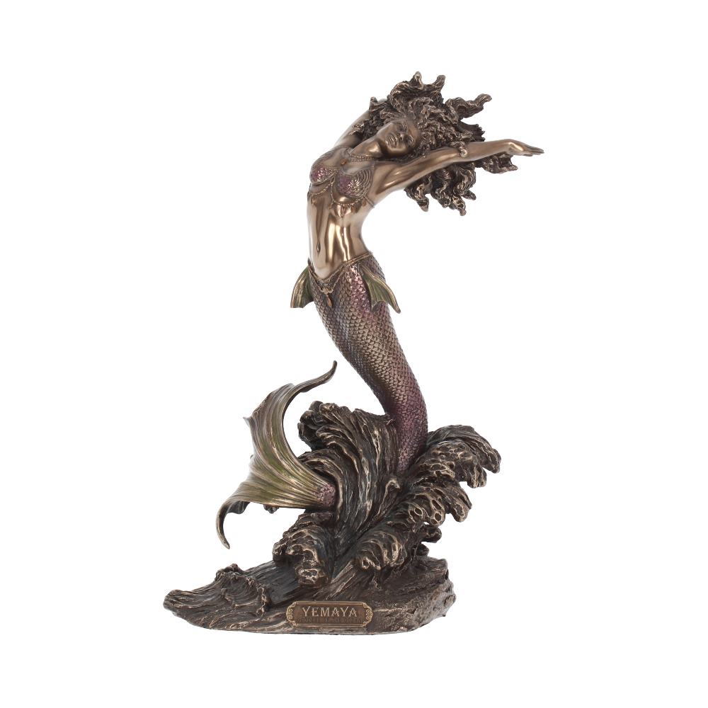 Beautiful bronze mermaid figure.