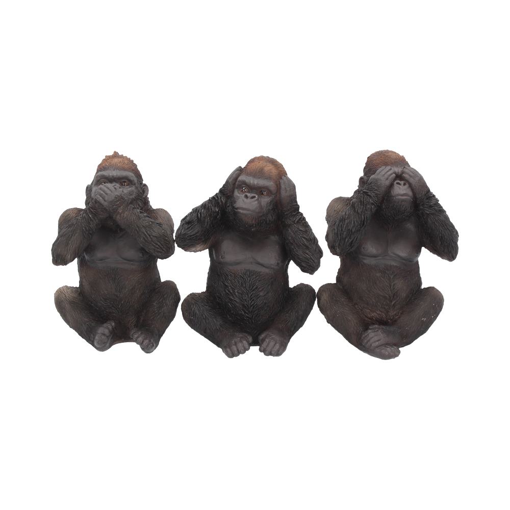 This trio of figurines portrays Confucius' see no evil, hear no evil and speak no evil analect.
