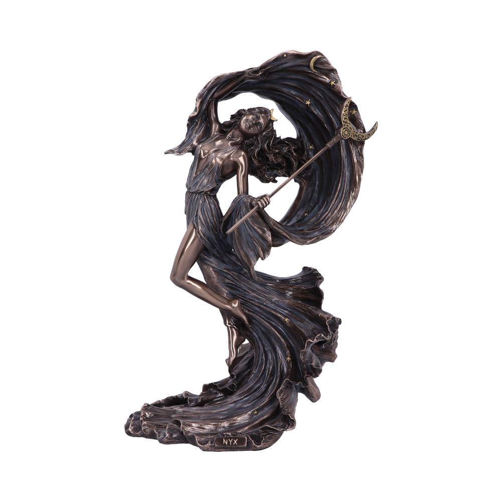 Bronze Nyx Greek Goddess Figurine