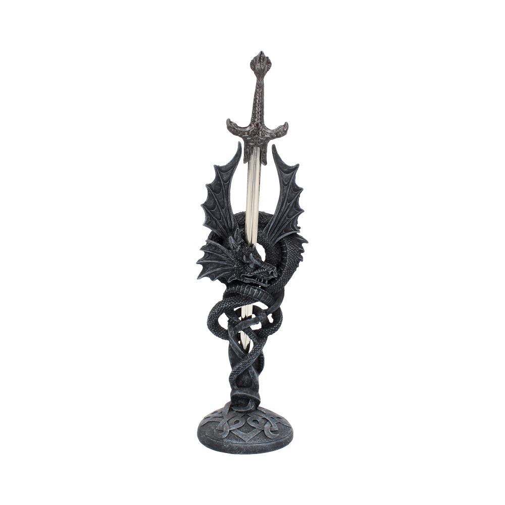 Menacing black dragon letter Dragon Letter Opener