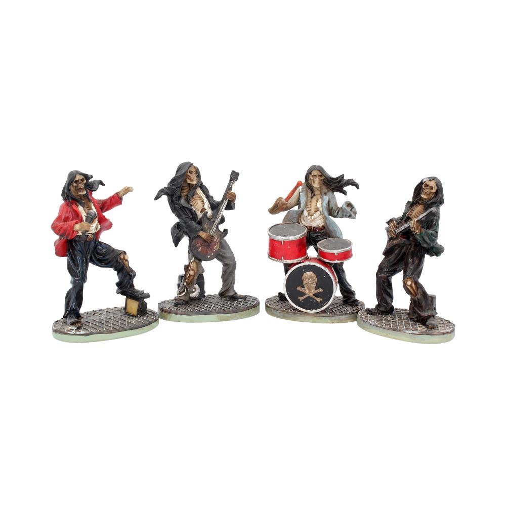 Rock out with this set of 4 band figurines.