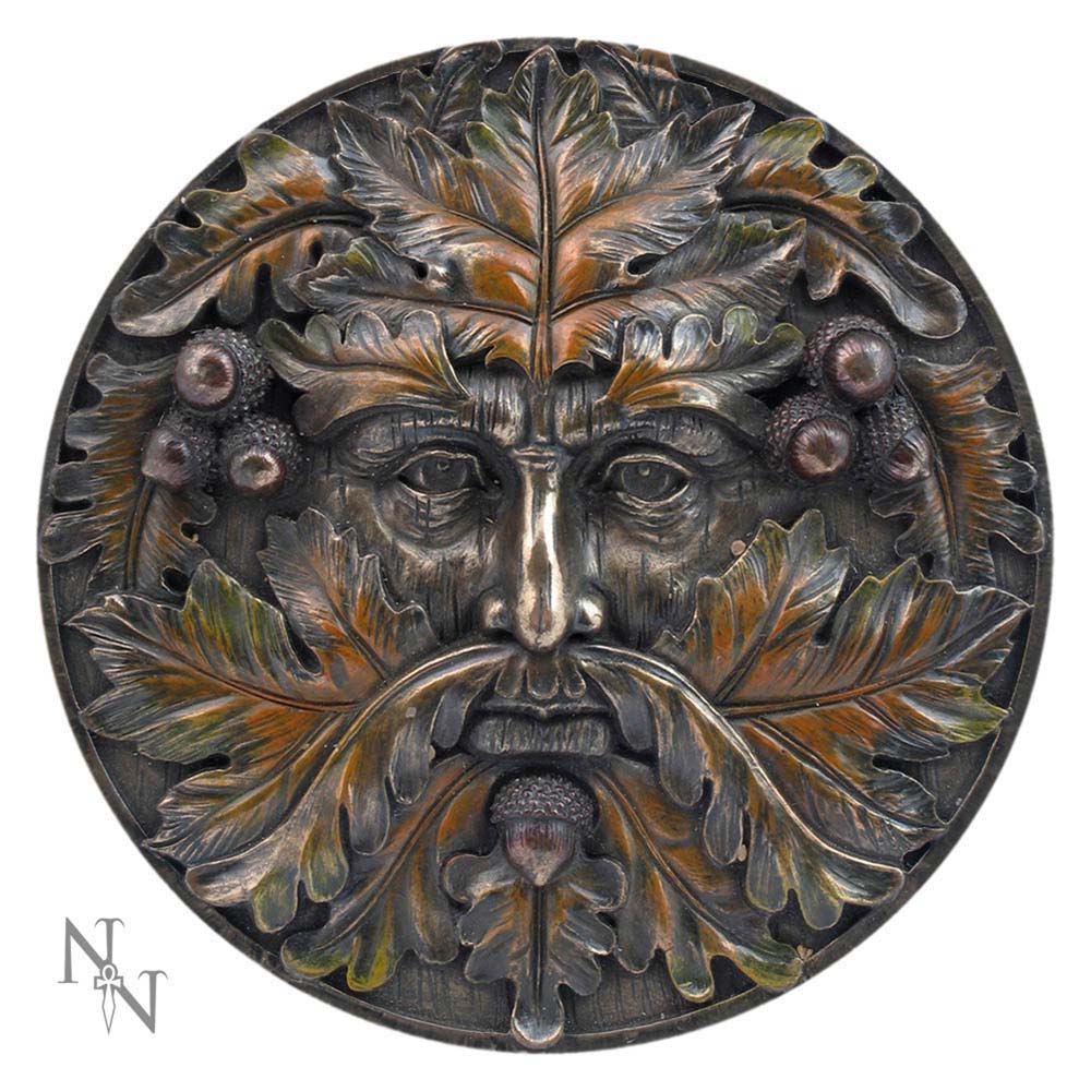 Beautifully bronzed Autumn tree spirit wall plaque.