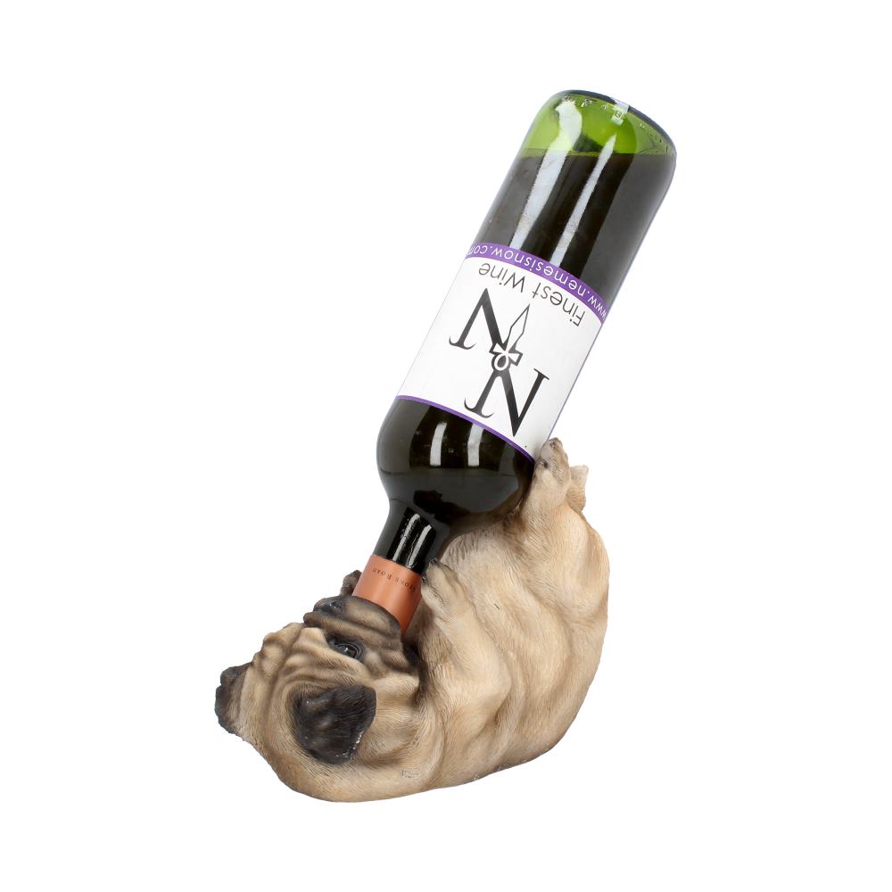 This adorable wine bottle holder is an amazing item for any fans of our four-legged friends.