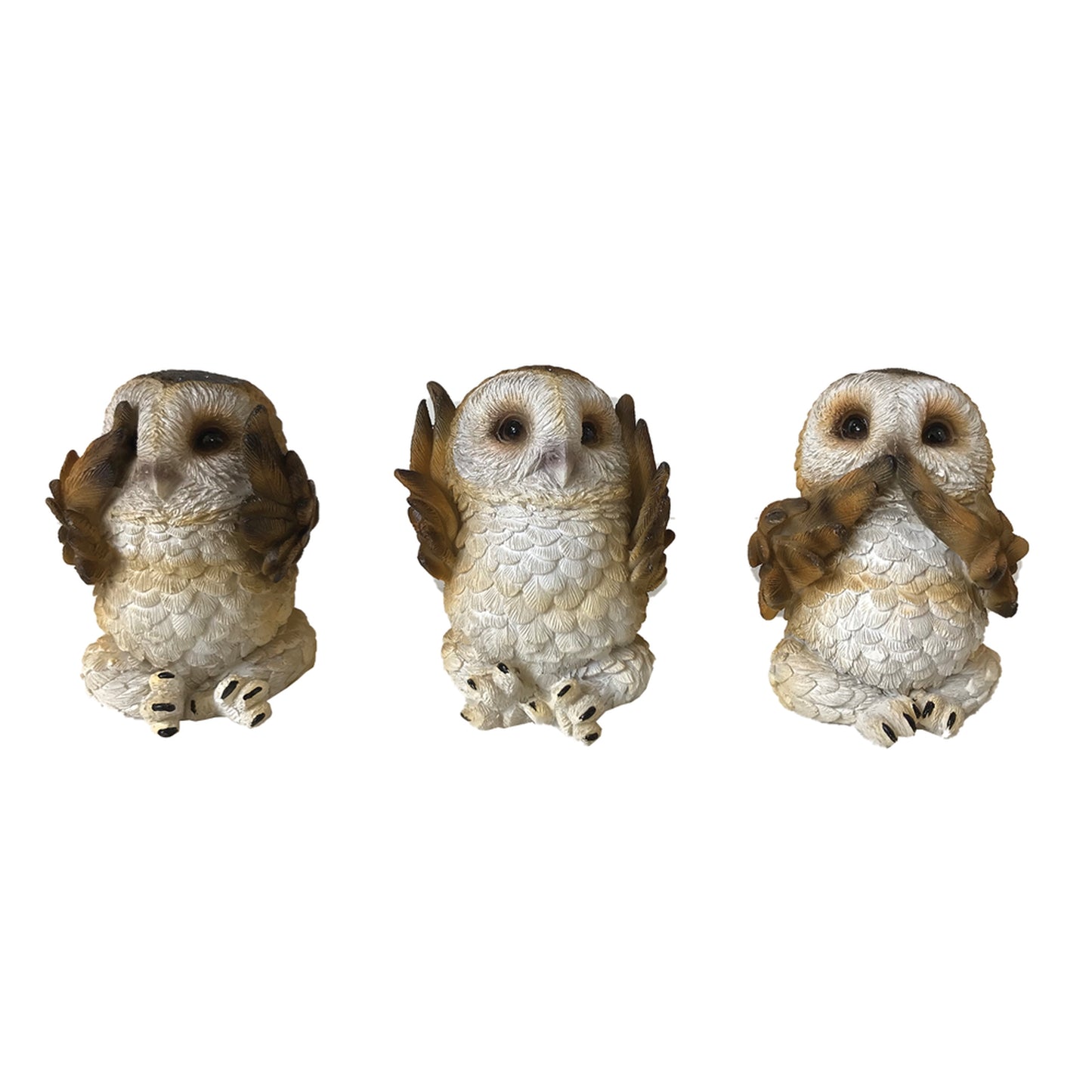This trio of figurines portrays Confucius' see no evil, hear no evil and speak no evil analect.