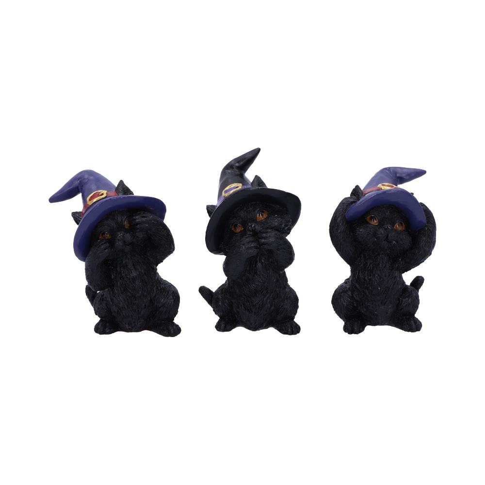 See No Hear No Speak No Evil Black Cats Figurine.