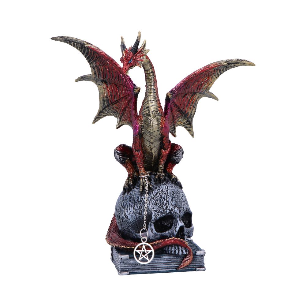 Dragon on Skull Figurine