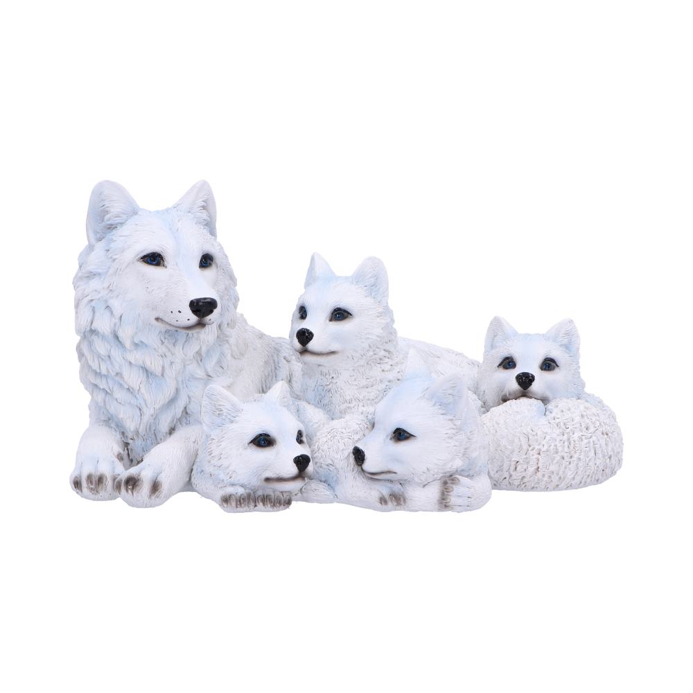 Mother Wolf and Cubs Figurine
