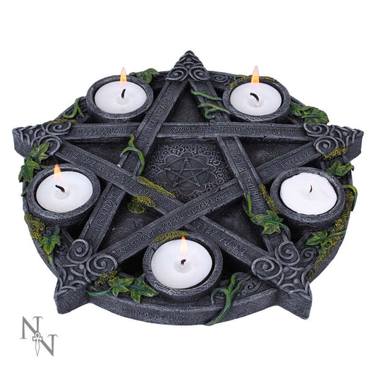 Space to fit 5 tealights.