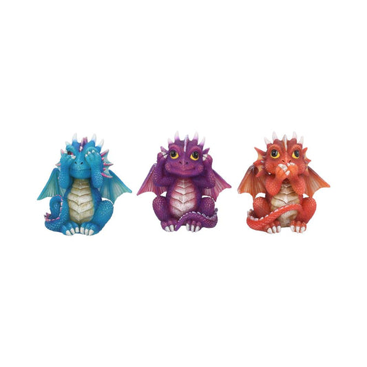 This trio of figurines portrays Confucius' see no evil, hear no evil and speak no evil analect.