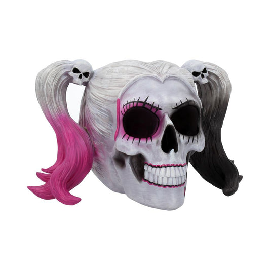 Mischievous pigtailed skull