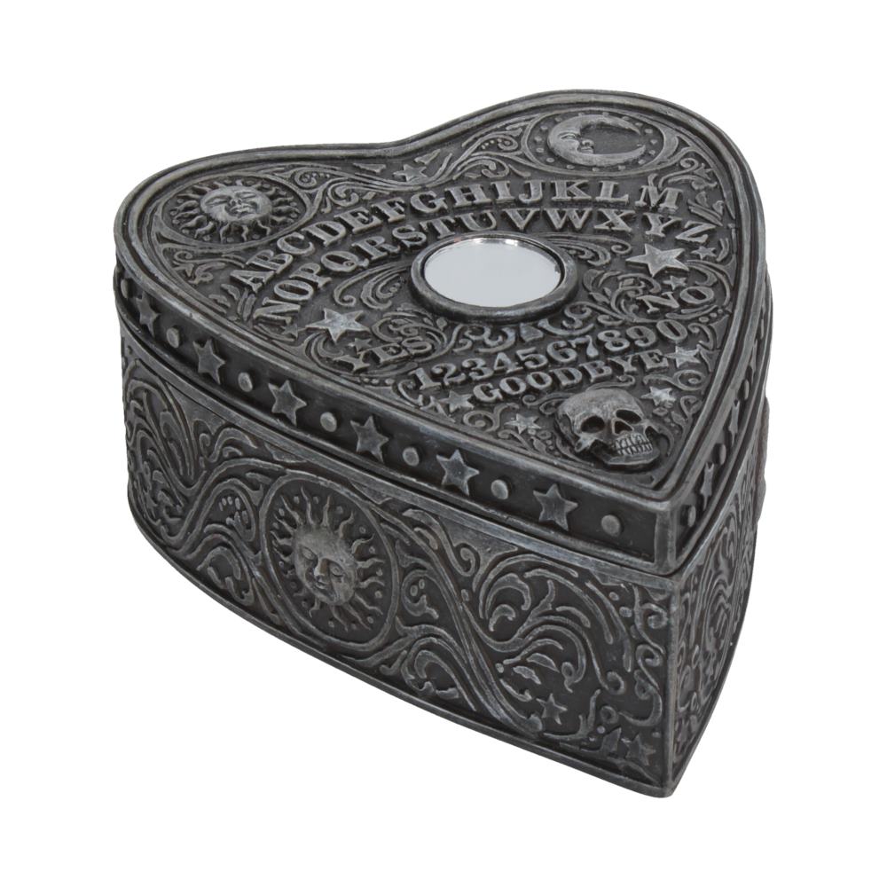 Enchanting heart-shaped Spirit Board box