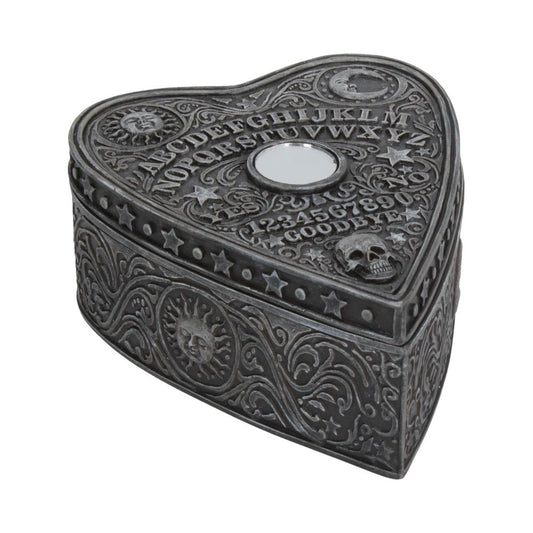 Enchanting heart-shaped Spirit Board box