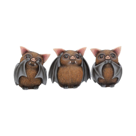 This trio of figurines portrays Confucius' see no evil, hear no evil and speak no evil analects
