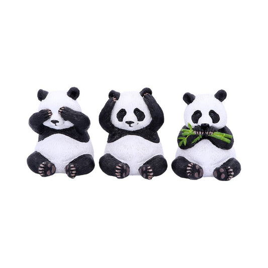 This trio of figurines portrays Confucius' see no evil, hear no evil and speak no evil analect.