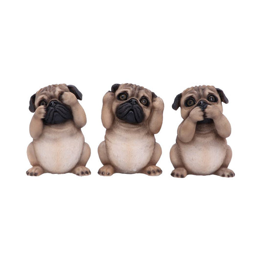 This trio of figurines portrays Confucius' see no evil, hear no evil and speak no evil analect.