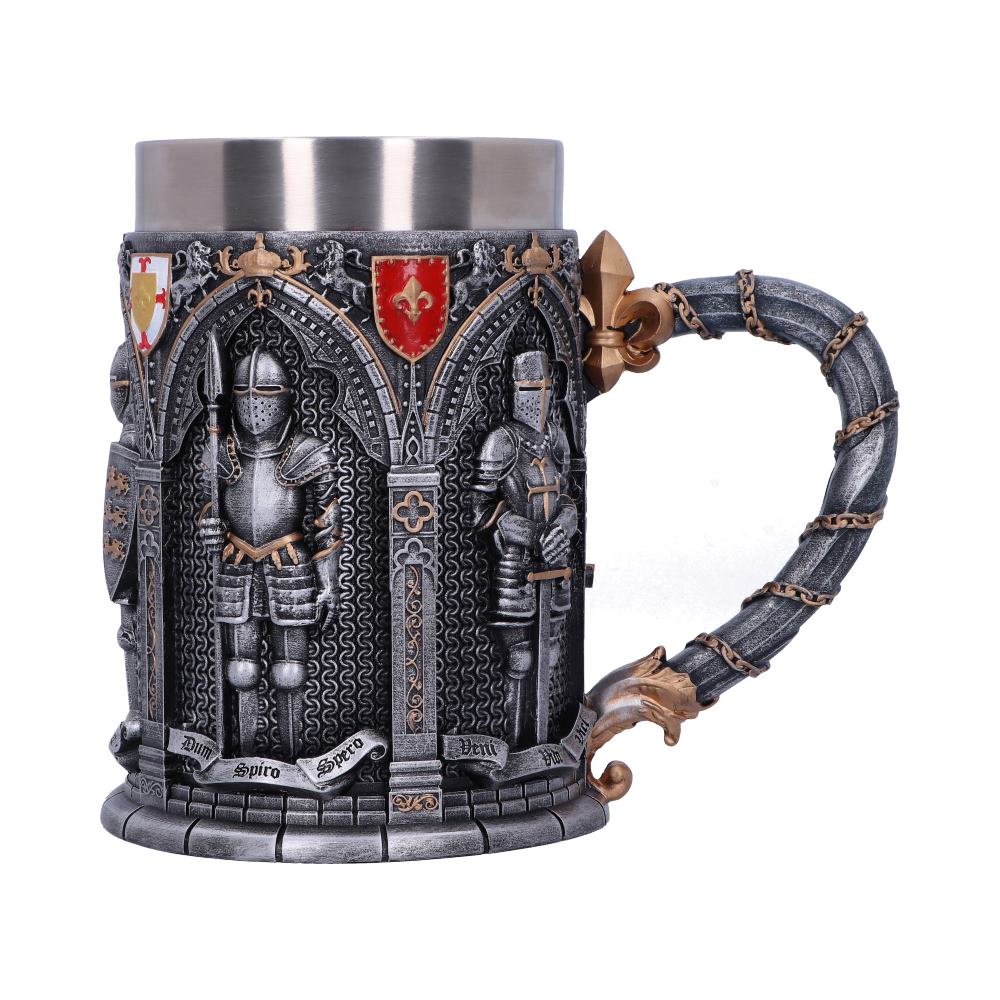 Beautifully crafted Knight tankard.