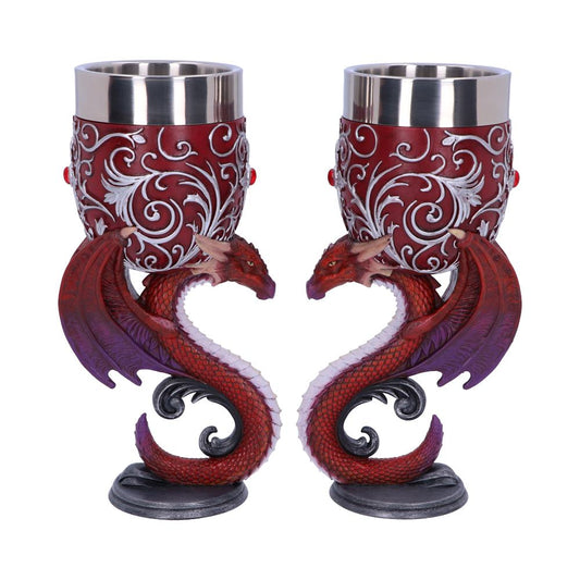 Fiery red Dragon goblets.