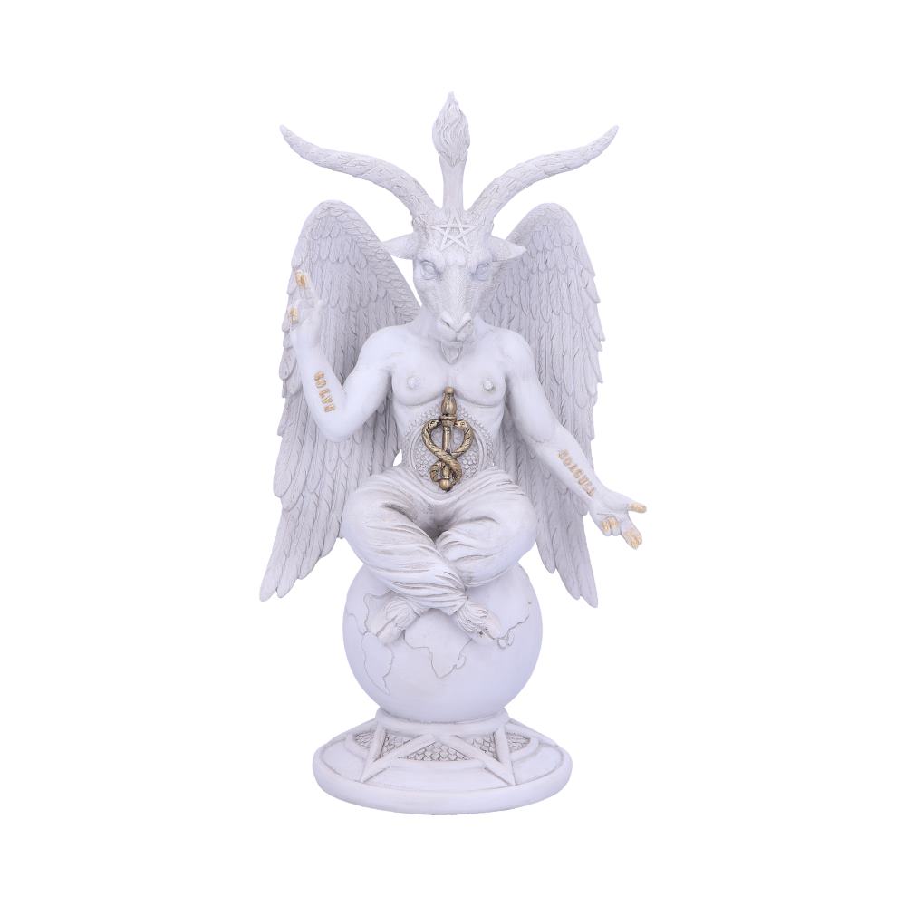 Beautifully crafted White Baphomet figurine.
