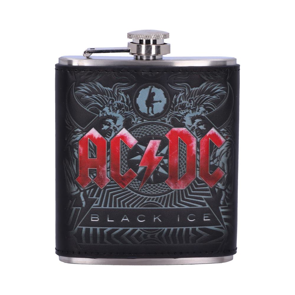 Officially licensed ACDC Embossed Hip Flask.