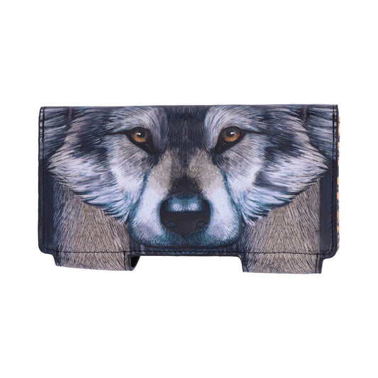 Guardian Wolf Embossed Purse.