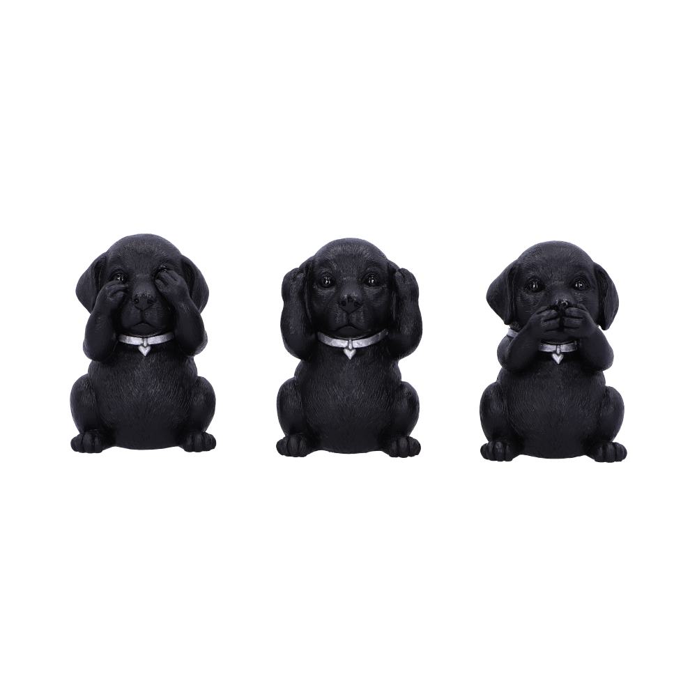 This trio of figurines portrays Confucius' see no evil, hear no evil and speak no evil analect.