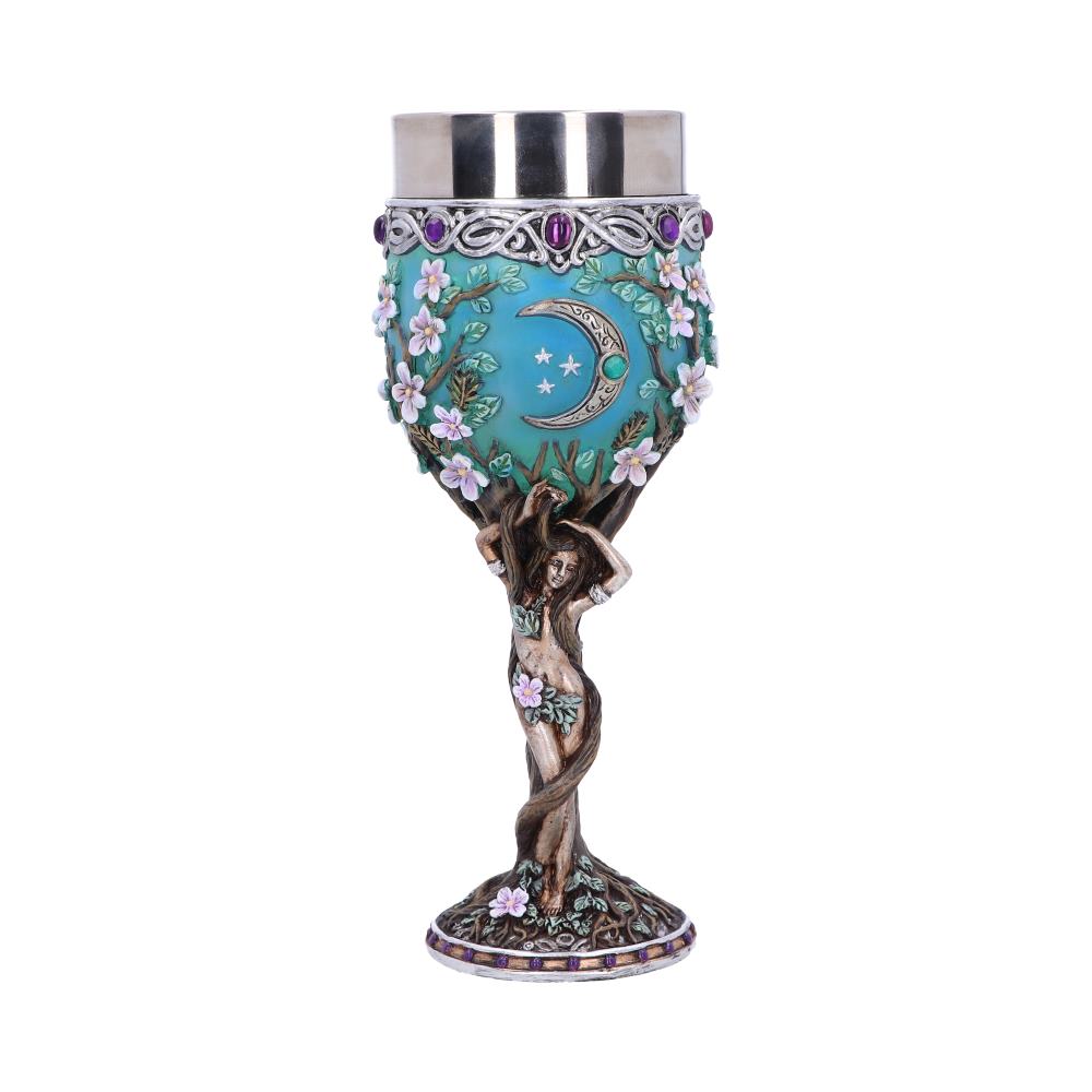 Inspired by the Triple Moon Goddess is this Maiden Goblet.