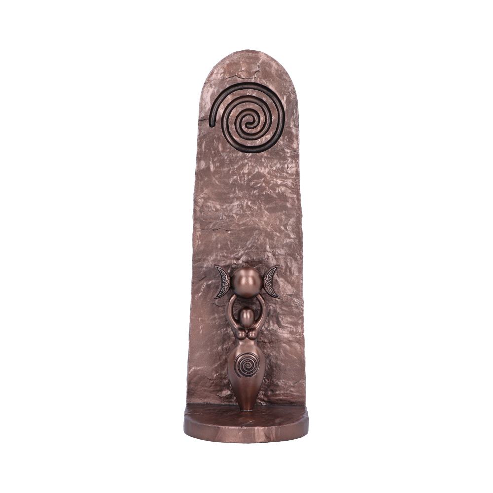 Bronze Spiral Goddess incense holder.