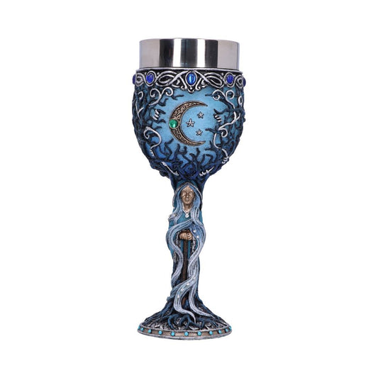 Inspired by the Triple Moon Goddess is this Crone Goblet