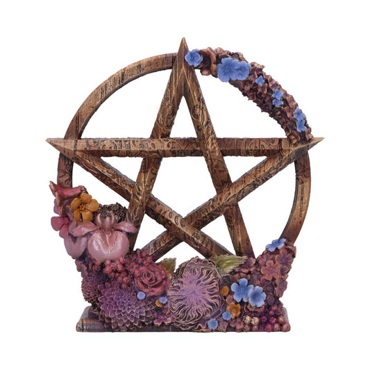 Spring floral pentagram decorative ornament