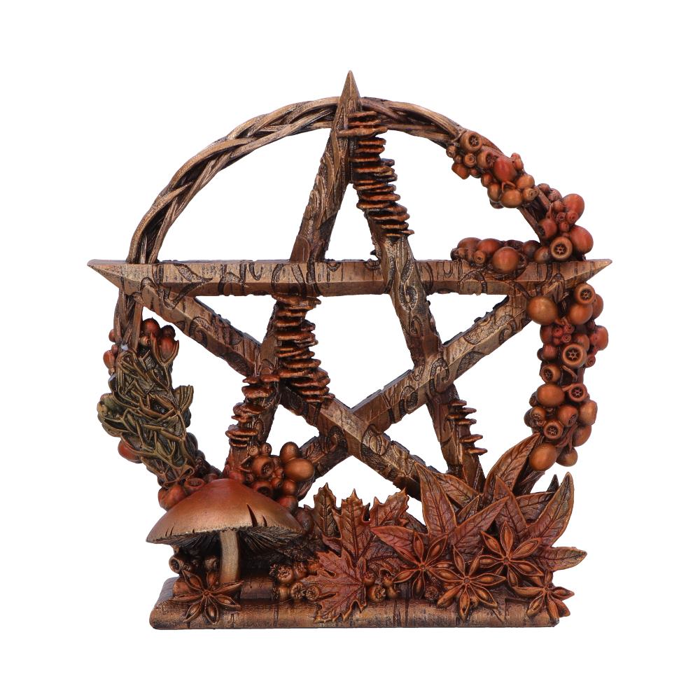 Autumnal pentagram decorative ornament