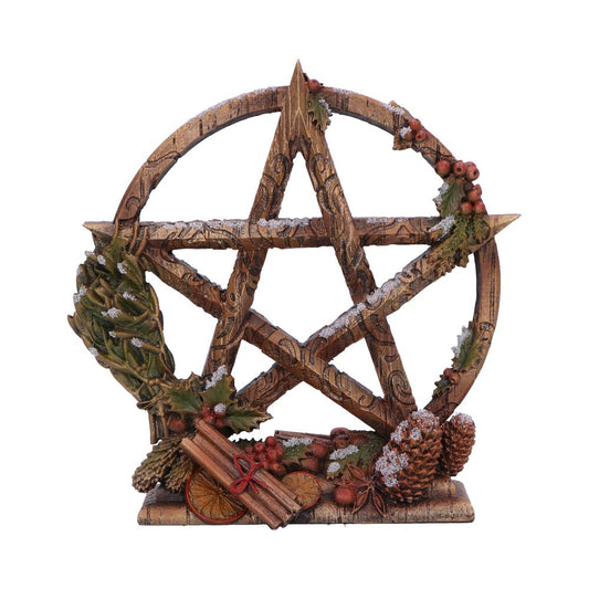 Winter pentagram decorative ornament