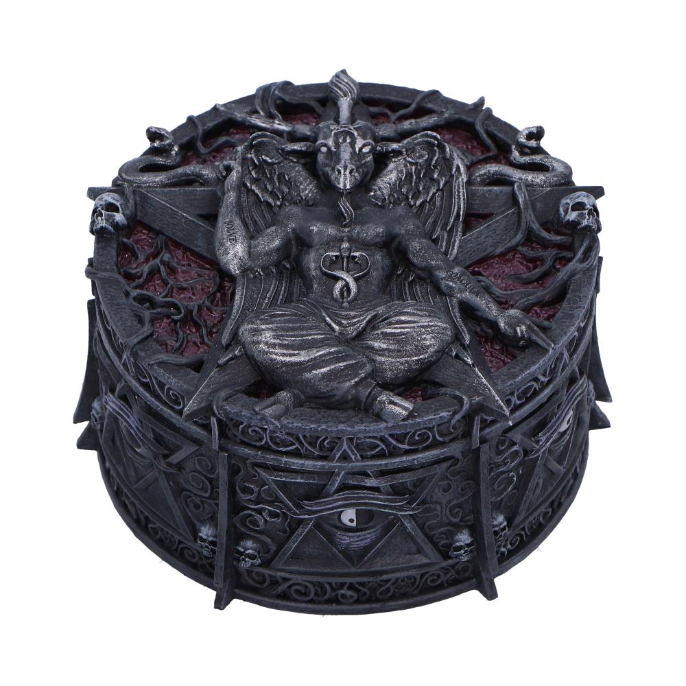 Intricate Baphomet trinket box