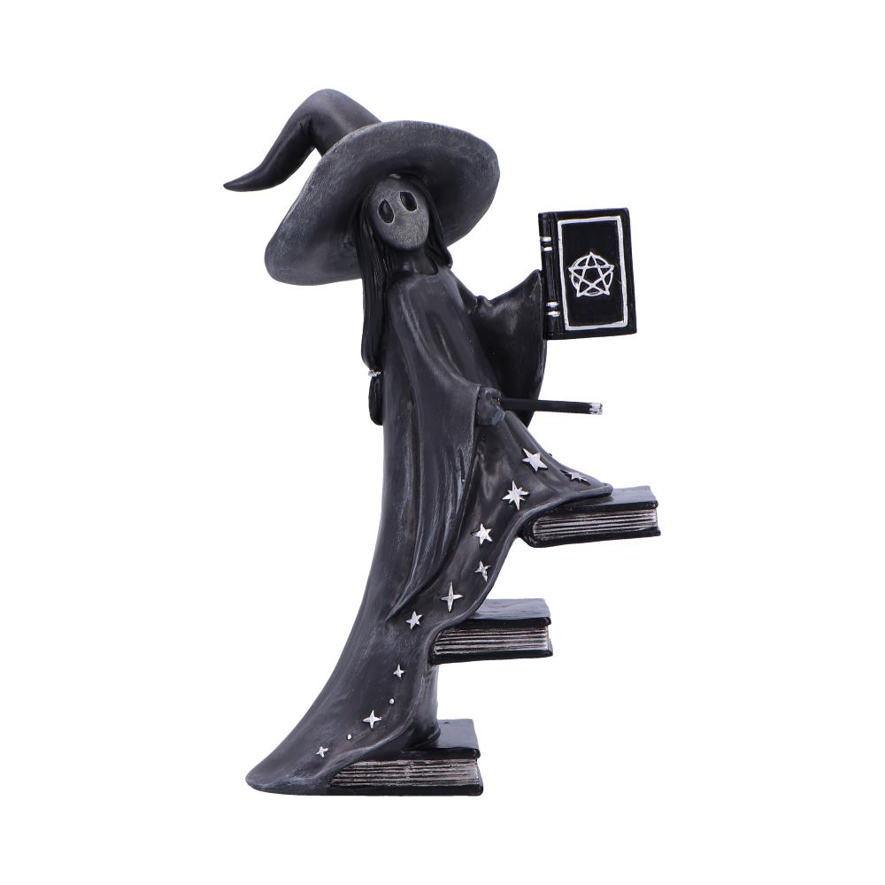 Witch soul with books figurine