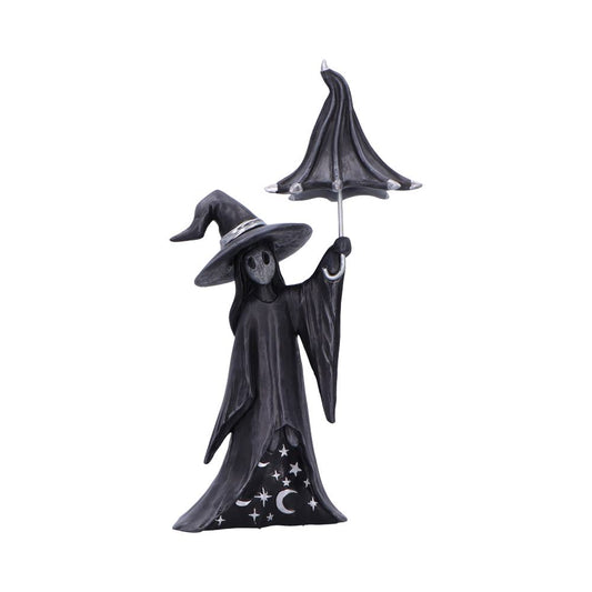 Witch soul with umbrella figurine