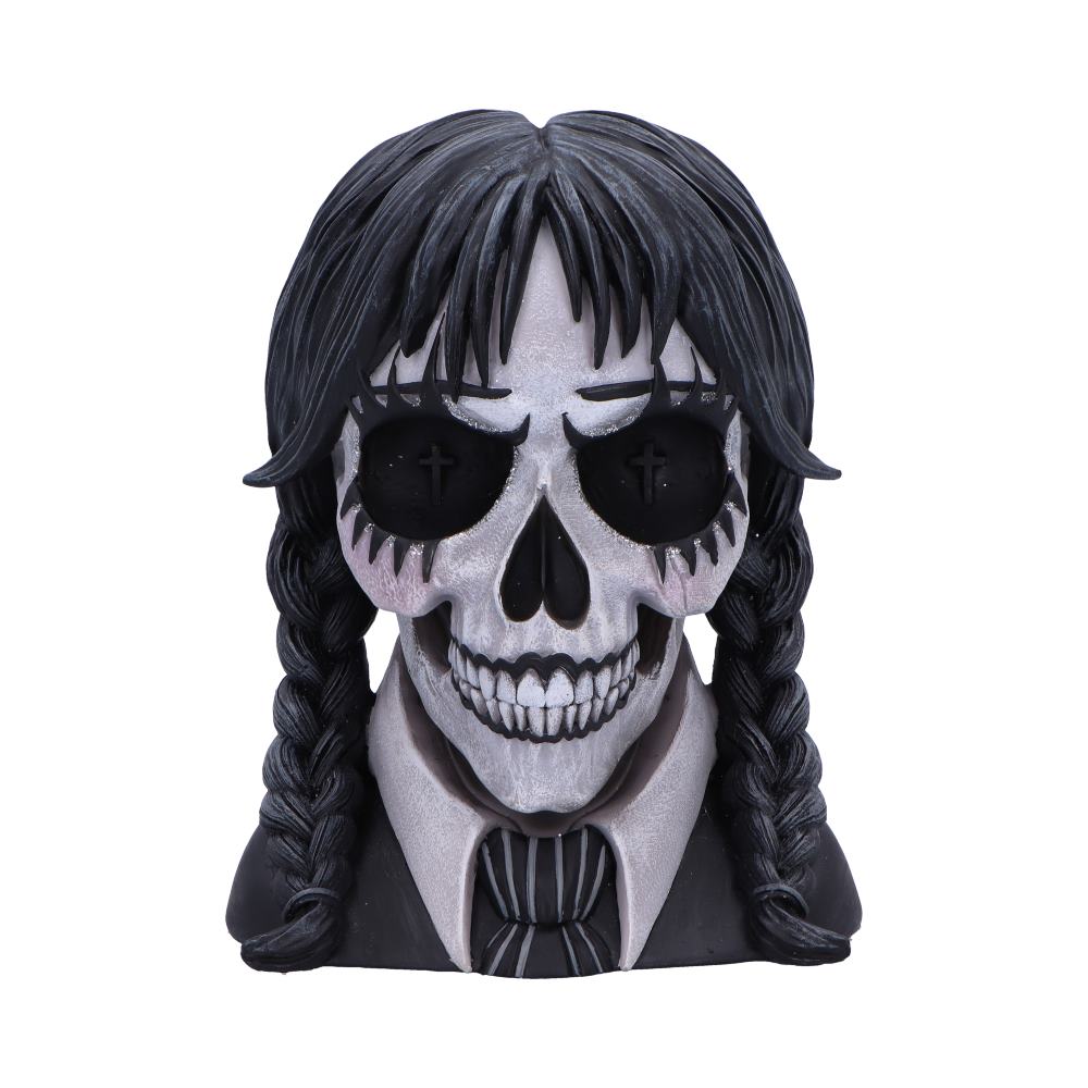 Gothic school girl inspired skull