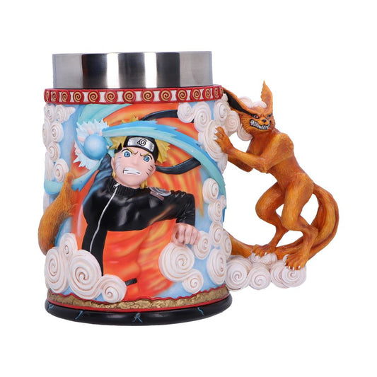 Highly detailed sculpted tankard features Naruto Uzumaki posed to strike with his powerful Rasengan technique.