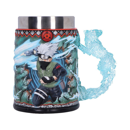 Highly detailed sculpted tankard depicts Kakashi Hatake performing his famous Raikiri technique.
