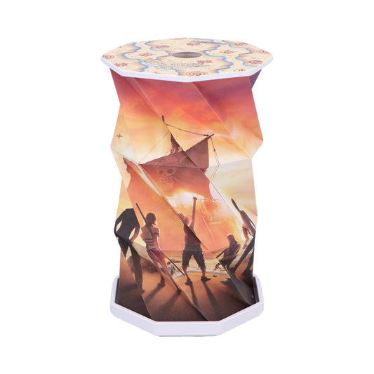 Foldable origami-style lamp featuring One Piece Straw Hat Crew artwork