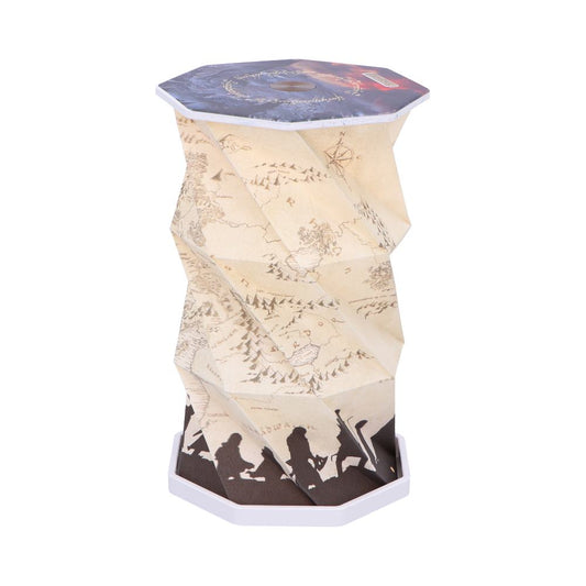 Foldable LED lamp printed with official The Lord of the Rings map artwork