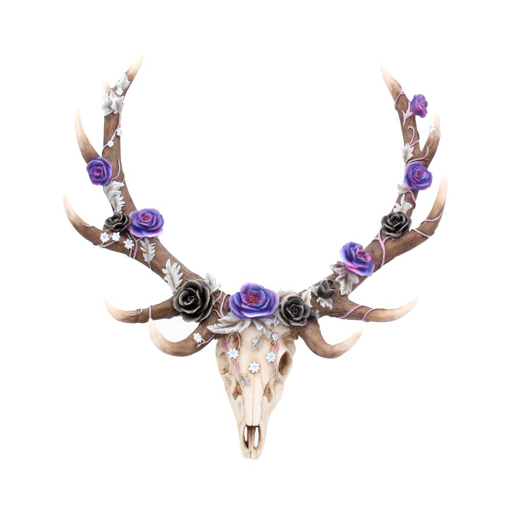 Beautiful floral detail covering the antlers
