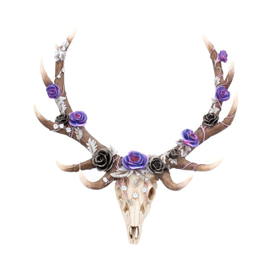 Beautiful floral detail covering the antlers
